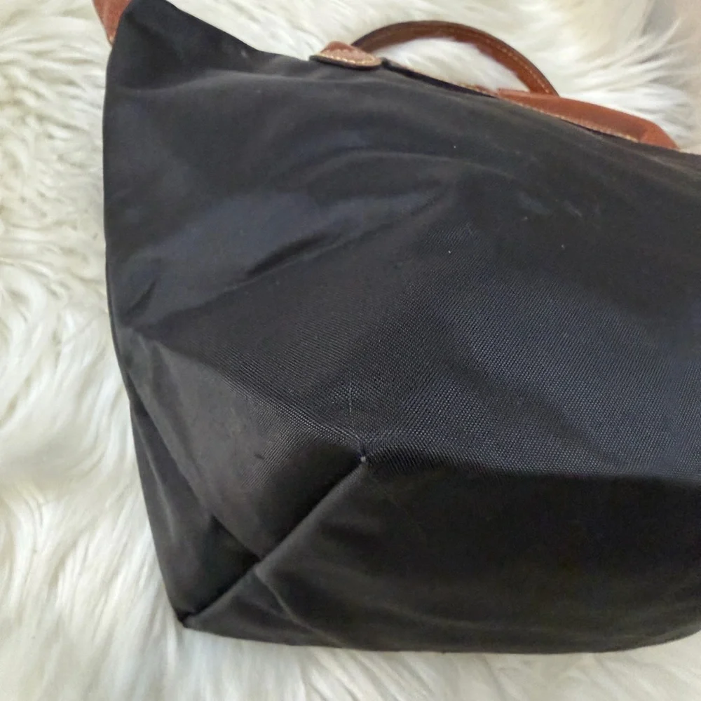 Longchamp Black and Brown Tote Bag - Picture 4 of 10